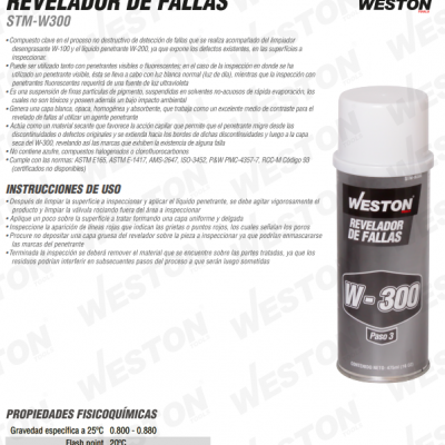 LÍQUIDO REVELADOR DE FALLAS STM-W300